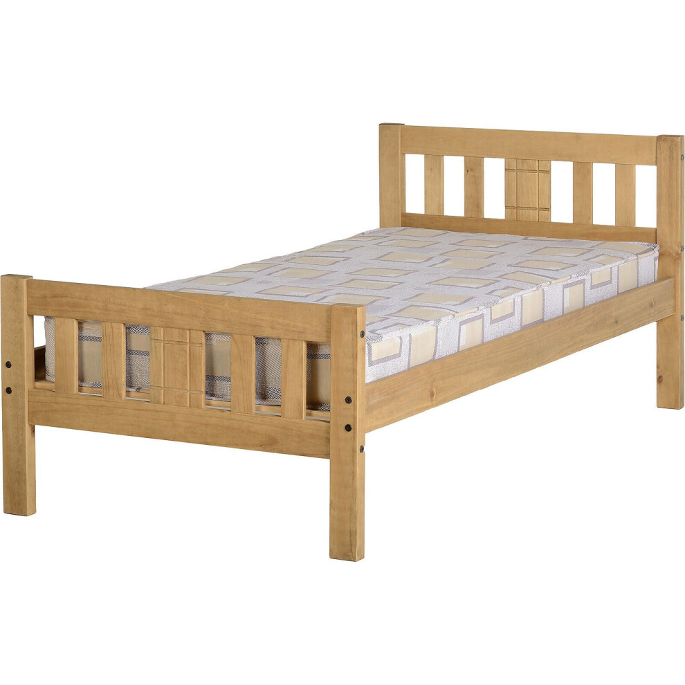 Seconique Rio Pine Bed - Solid Waxed Pine - 3Ft Single