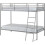 Seconique Seconique Brandon 3ft Metal Bunk Bed - Silver 1