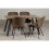 Seconique Seconique Quebec Wave Edge Dining Set 6