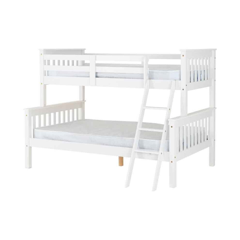 Seconique Neptune Triple Sleeper Bunk Bed - White