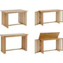 Seconique Richmond Solid Wood Foldaway Dining Table - Oak Varnish