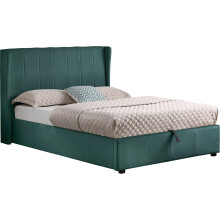 Amelia 5ft Kingsize 150cm x 200 Plus Ottoman Lift Storage Bed Green Velvet Fabric