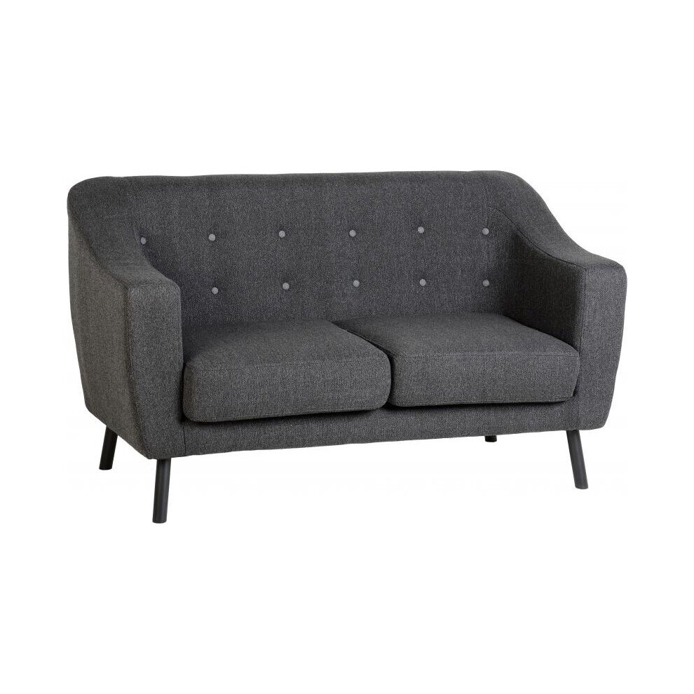 Seconique Ashley Sofa Collection - 2 & 3 Seater Fabric Sofa - Dark Grey