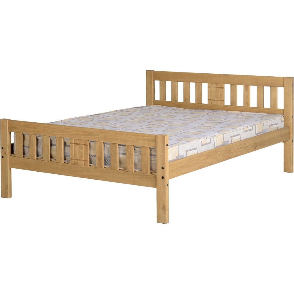 Seconique Rio Pine Bed  - Solid Waxed Pine - 4ft6 Double