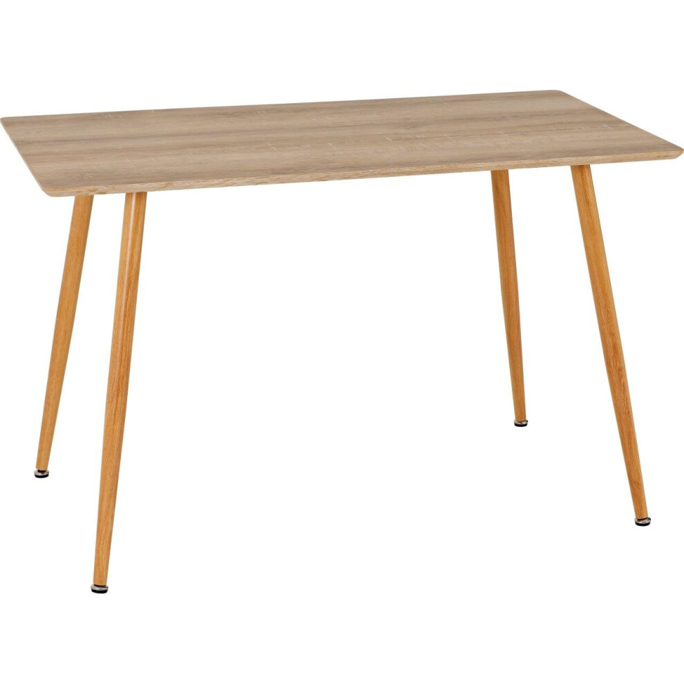 Seconique Barley Wood Dining Table Oak Veneer - Seats up to 4 People-image-OPC-P9W256S-NEW