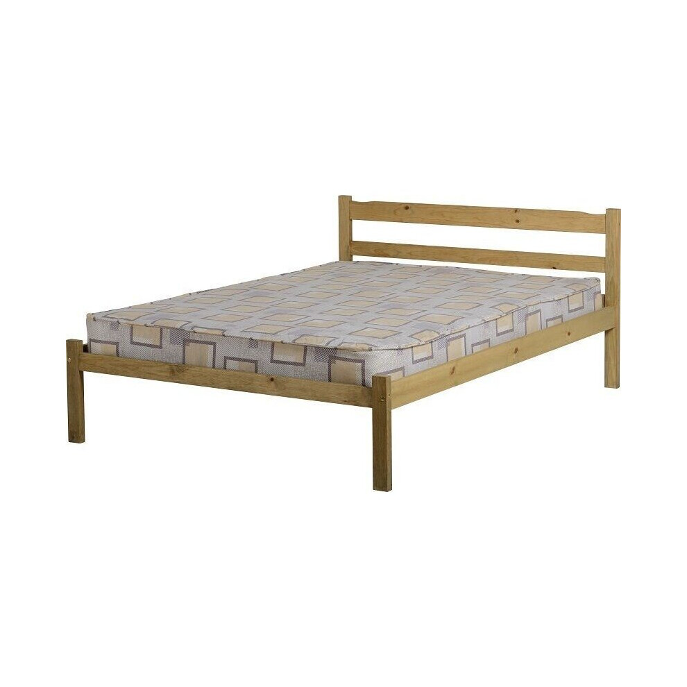 Seconique Panama Pine Bed - Solid Waxed Pine - 4Ft6 Double