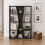 Seconique Naples 4 Shelf Medium Bookcase Shelving Unit - Black & Pine Effect 2