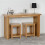 Seconique Seconique Richmond Solid Wood Foldaway Dining Table - Oak Varnish 9