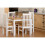Seconique Seconique Ludlow Pine 4 Seater Dining Set - Oak & White Lacquer Finish 1