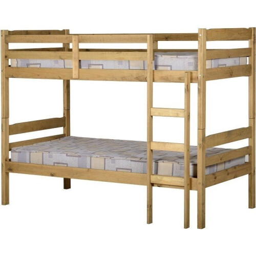 Seconique Seconique Panama Pine Bunk Bed  - Solid Waxed Pine - 3ft Single