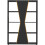 Seconique Naples 4 Shelf Medium Bookcase Shelving Unit - Black & Pine Effect 5