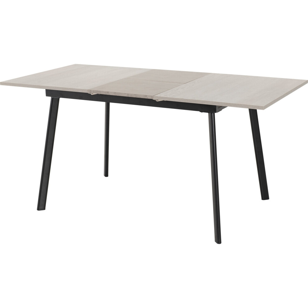 Avery Extending Dining Room Table - Concrete & Grey Oak Effect