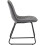 Seconique Avery Extending Dining Table + 4 Lukas Chairs Set - Concrete & Grey Velvet 16