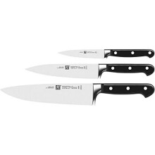 ZWILLING Knife Set, 3 pcs., Paring Knife, Slicing Knife, Chef's Knife, Special stainless steel/plastic handle, Professional S