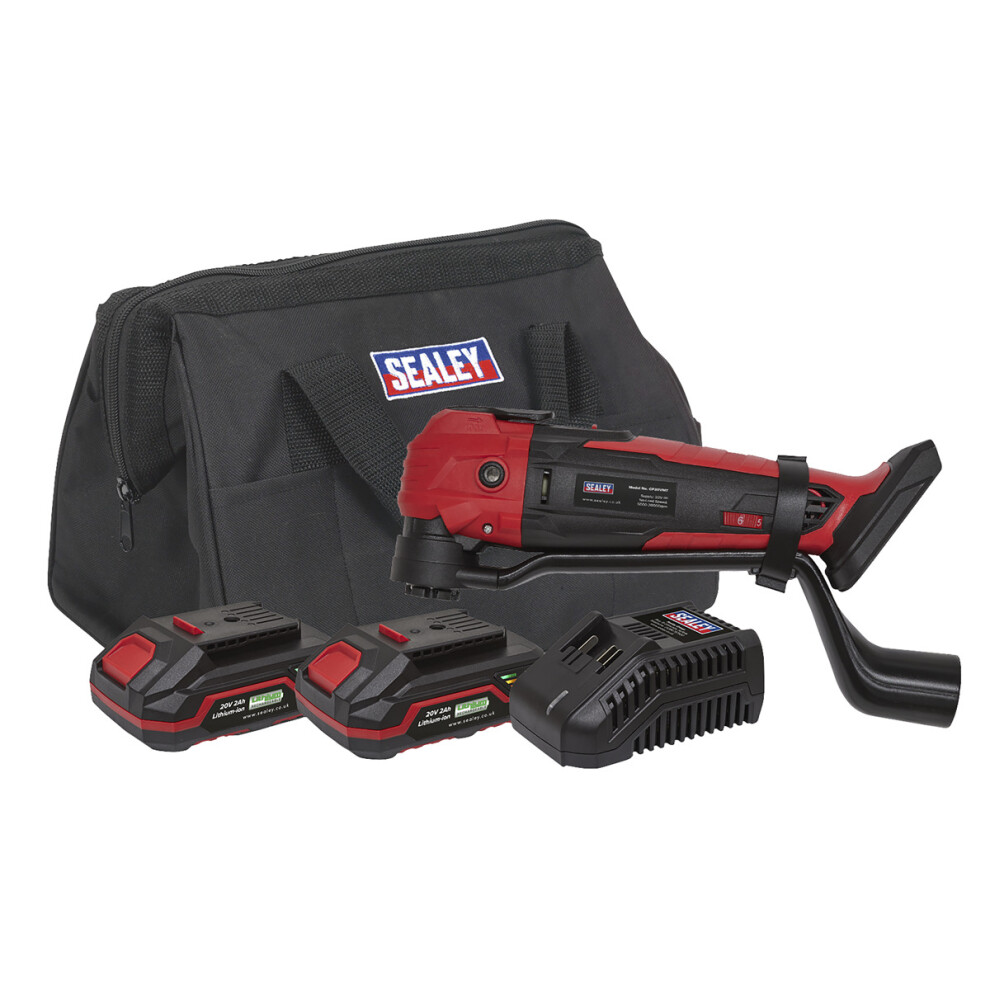 Sealey Cordless Oscillating Multi-Tool Kit 20V - 2 Batteries -CP20VMTKIT