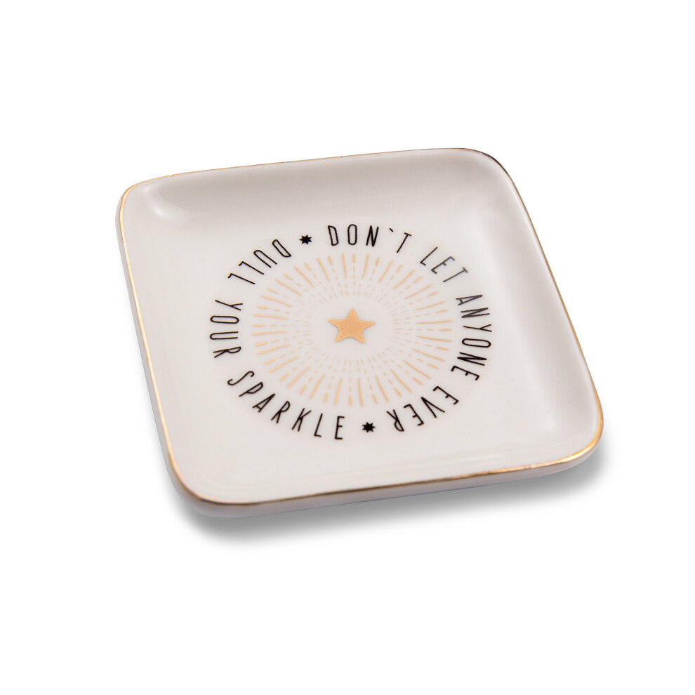 Don't Let Anyone Dull Your Sparkle Ceramic Trinket Tray Sentimental Gift Idea
