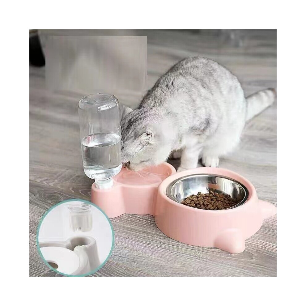 (GREEN) Pet Food & Water Dispenser Dog Cat feeder bottle