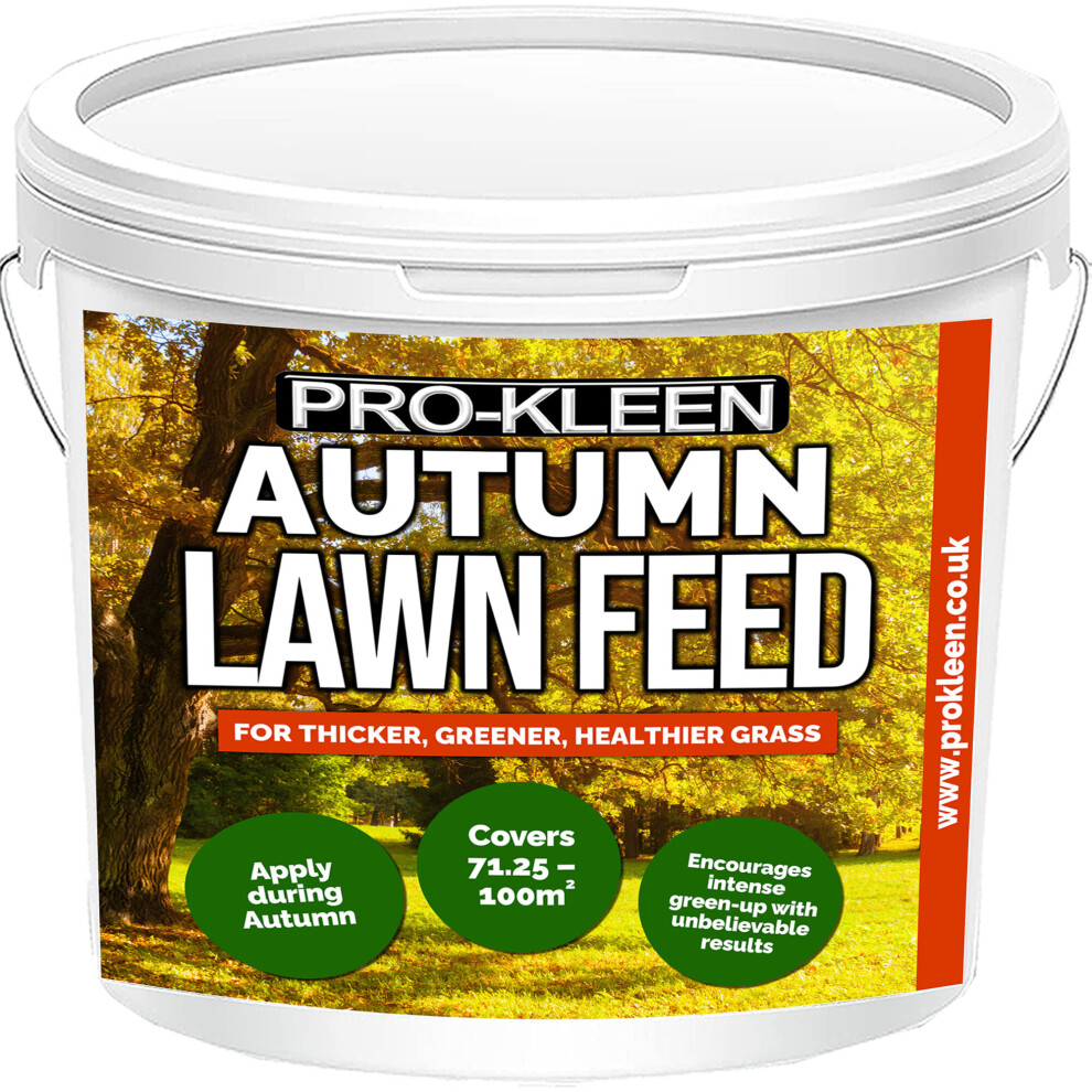 Pro-Kleen (1 X 2.5Kg) Autumn Lawn Feed Fertiliser Grass Granules Green