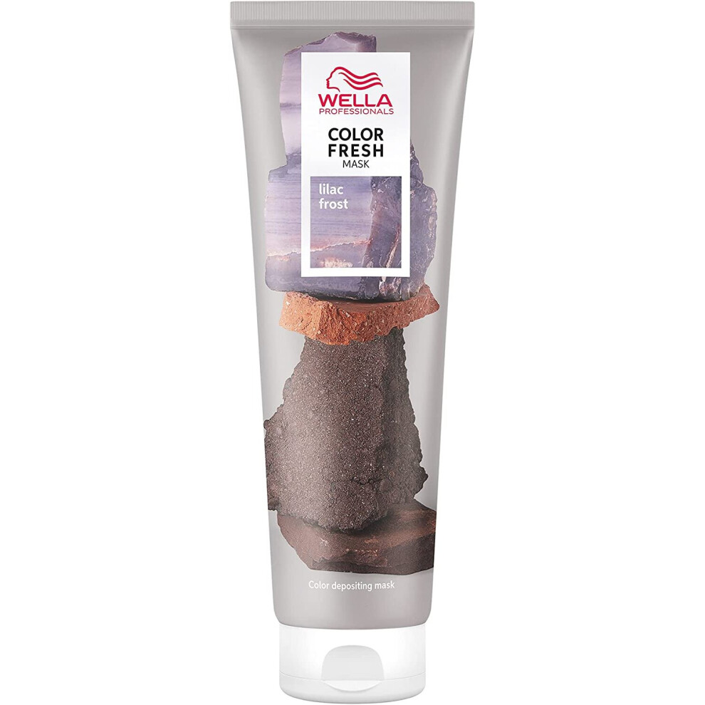(Lilac Frost) Wella Professional Color Fresh Mask | Temporary Colour Refresh Treatment | Semi-Permanent Hair Dye | Wash Out Colour