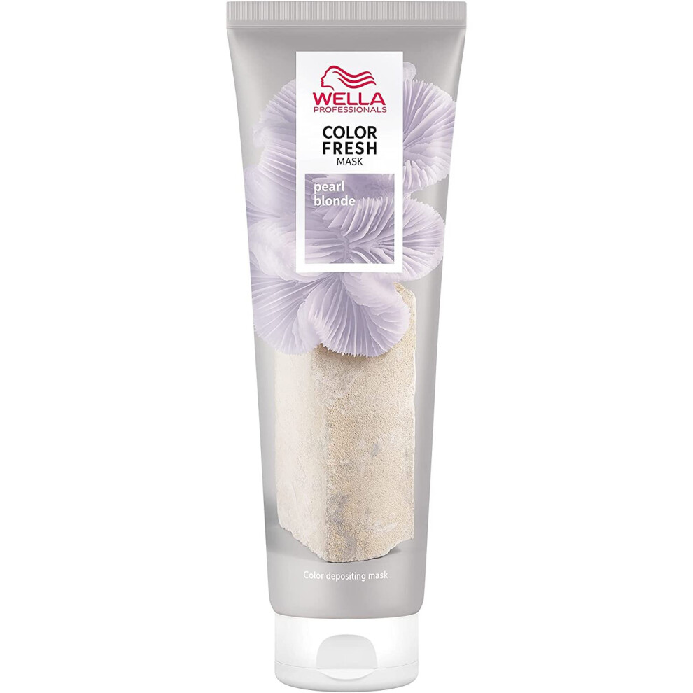 (Pearl Blonde) Wella Professional Color Fresh Mask | Temporary Colour Refresh Treatment | Semi-Permanent Hair Dye | Wash Out Colour