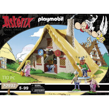PLAYMOBIL 70932 Astérix, La cabaña de Abraracourcix, Personajes, 110 piezas, A partir de 5 años