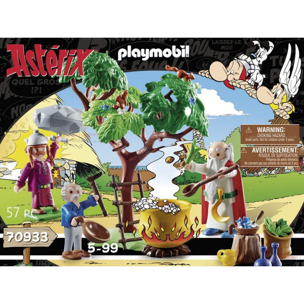 Playmobil Asterix ~ Getafix With The Caldron Of Magic Potion Set