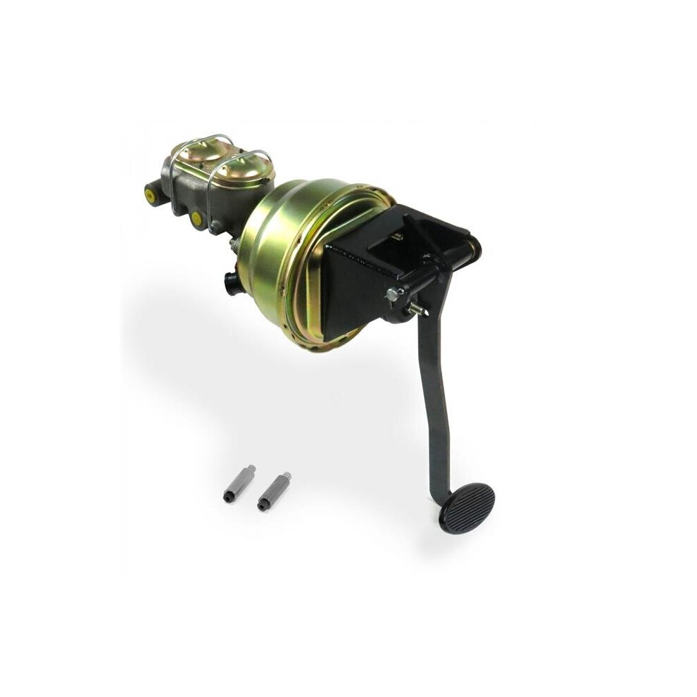 Helix Suspension Brakes & Steering 321309 Universal Firewall 7 In. Dual Brake Pedal Kit Adjustable Disc & Disc Small Oval Pad Black 743399065136