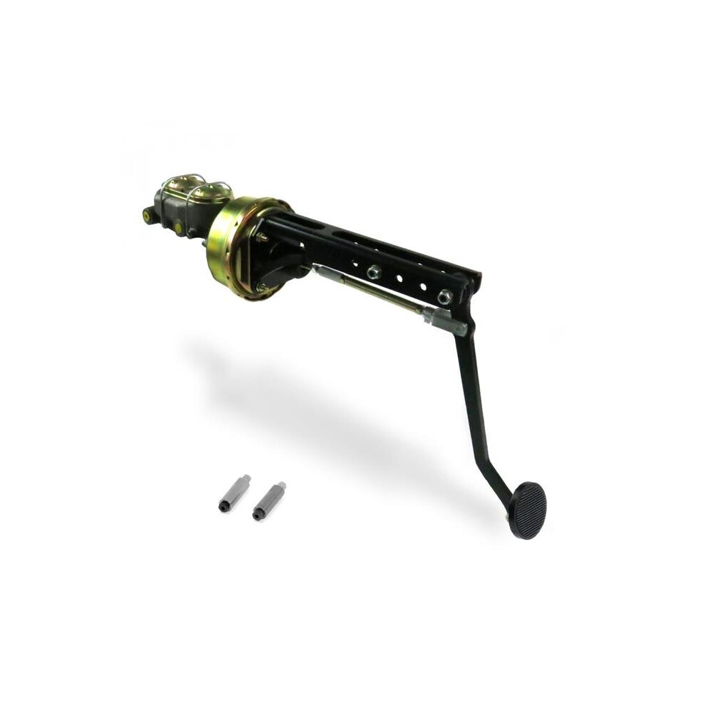 Helix Suspension Brakes & Steering 324200 Universal Adjustable Firewall 8 In. Single Brake Pedal Kit Drum & Drum 3 In. Pad Black 743399063088