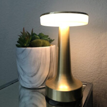Rechargeable Cordless LED Table Lamps Metal Desk Lamp Touch Sensor UK