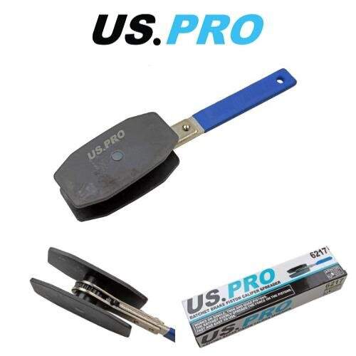 us pro US PRO Tools Ratchet Brake Caliper Piston Spreader, Pad Compressor, Push Back Tool 6217