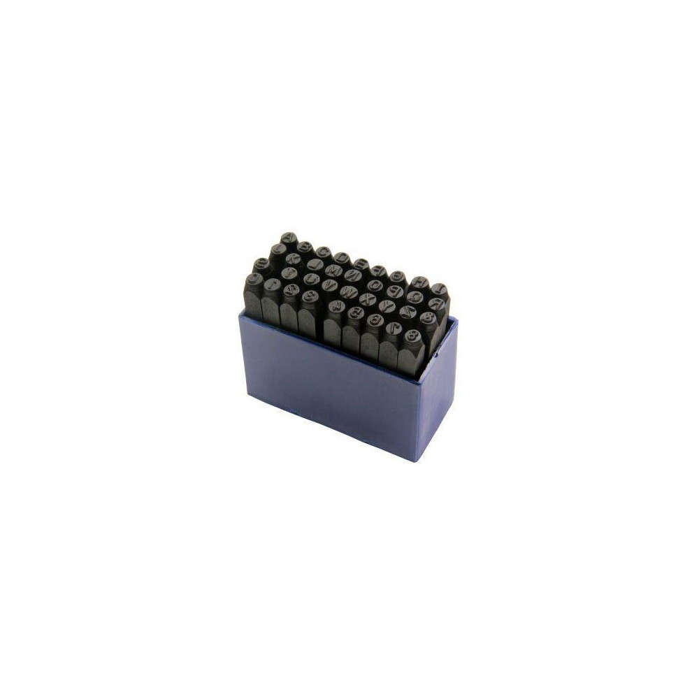 Us Pro 36Pc 4Mm Large Letter And Number Punch / Metal Stamp Security Set 2049