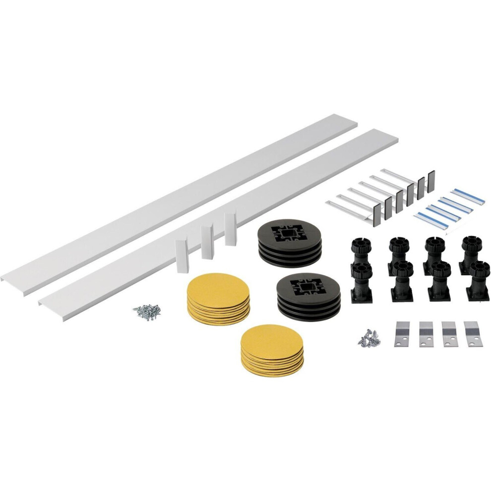 Shower Tray Panel Riser Kit Square/Rectangle Trays 1200mm Plinth Adjustable Feet