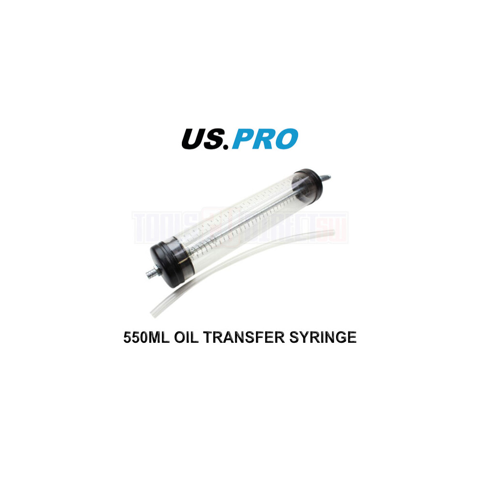 US PRO Tools 550ml Oil Transfer Syringe - Gearbox Steering Fluid Extractor Pump 3507