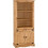 Corona 2 Door Display Unit/Bookcase Distressed Waxed Pine 1