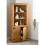 Corona 2 Door Display Unit/Bookcase Distressed Waxed Pine 5