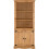 Corona 2 Door Display Unit/Bookcase Distressed Waxed Pine 3
