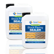 (2 x 5 Litres) Smartseal Eco-Friendly Block Paving Sealer - Solvent-Free - Durable Sand Hardener & Weed Inhibitor for A Natural Look - Best Block Paving Sealant