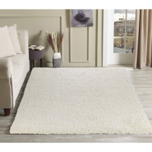 (160cm x 230cm (5ft 4" x 7ft 8")) Soft Thick Luxury Modern Shaggy Rug Cream