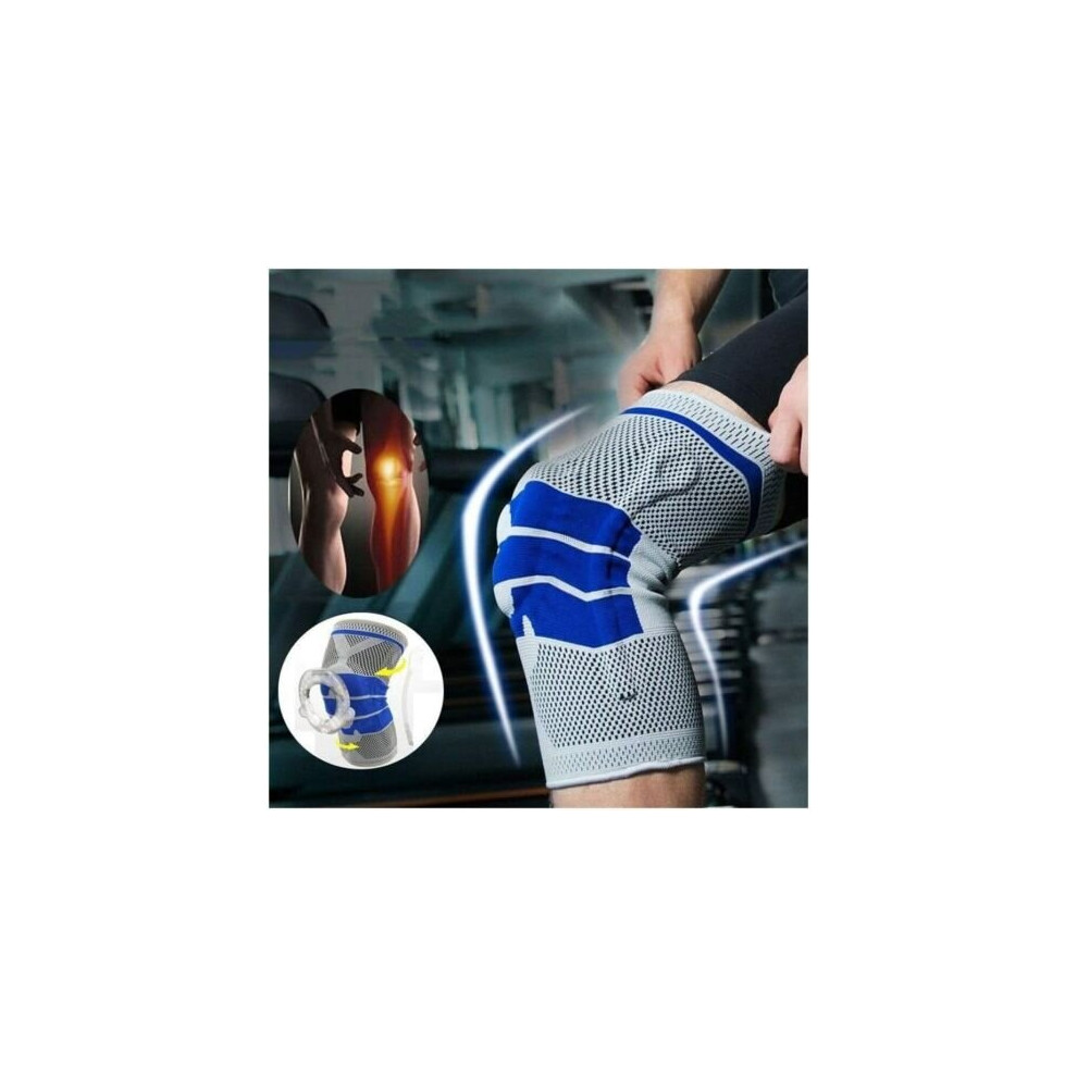 Knee Support Compression Sleeve Patella Arthritis Pain Relief Brace