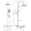 Bathroom L Shaped Shower Bath 1700mm LH Mixer Shower Screen Side Panel White 12