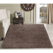 (80cm x 150cm (2ft 8" x 5ft)) Soft Thick Luxury Modern Shaggy Rug Dark Beige