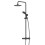 Bathroom L Shaped Shower Bath 1700mm LH Mixer Shower Screen Side Panel White 9