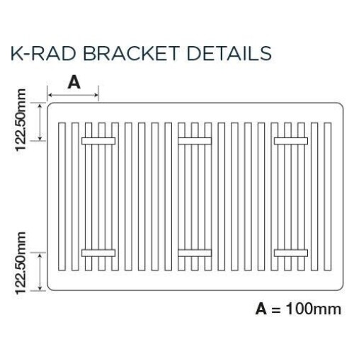 K Rad Kompact Type 21 Double Panel Radiator 600 x 1300mm 2