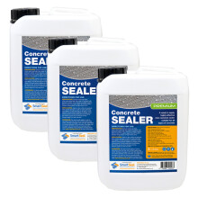 (3 x 5 Litres) Smartseal Premium Concrete Sealer - Easy to Apply Concrete Sealer - High Protection Concrete Sealant, Oil and Water Repellent, Food Safe.