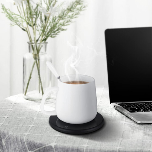 Electric Heating Cup Coaster Coffee Tea Heater Mat Beverage Warmers 2