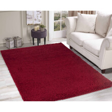(160cm x 230cm (5ft 4" x 7ft 8")) Soft Thick Luxury Modern Shaggy Rug Red
