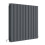 Aspire Anthracite Designer Radiator Horizontal Flat Panel Double Panel 600 x 586 1