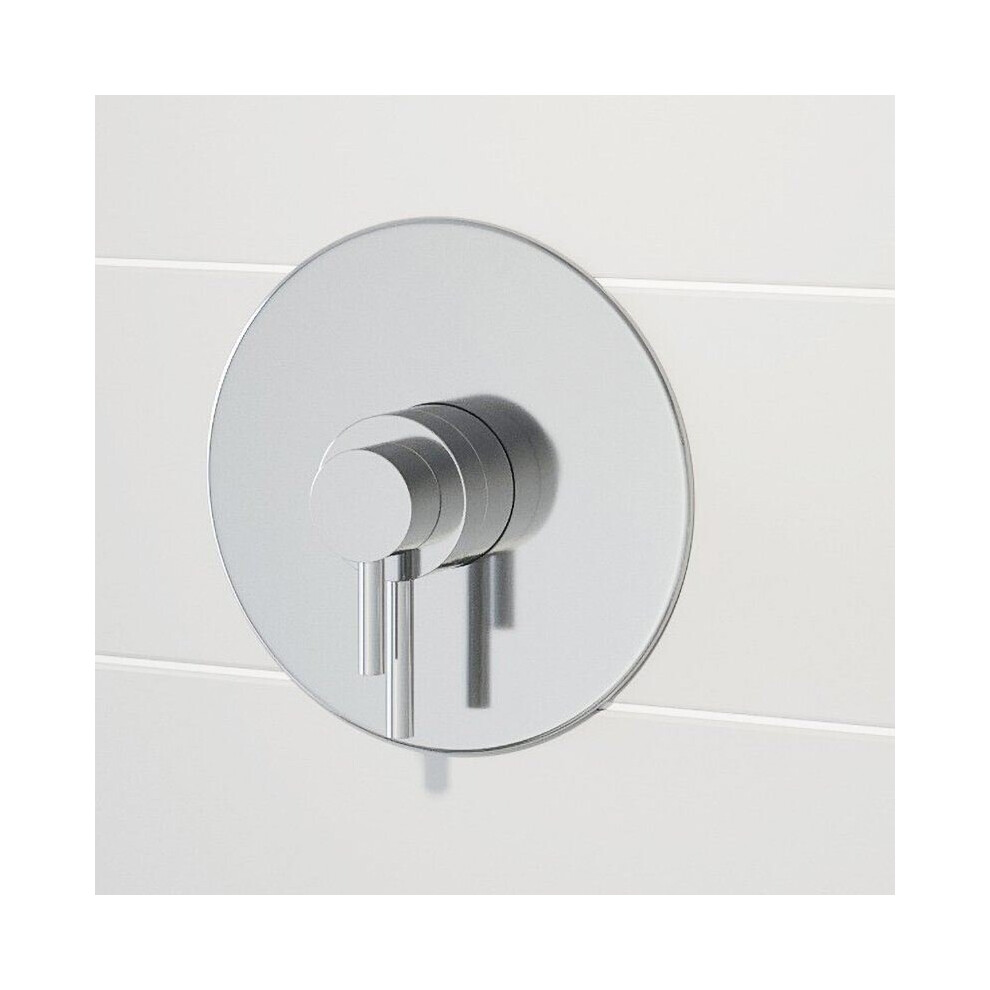 Modern Round Shower Valve Thermostatic Concentric Concealed Chrome Bathroom 5056093676054