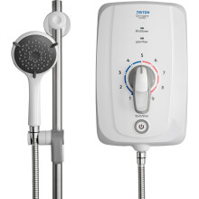 Triton Omnicare Design 9.5KW Thermostatic Electric Shower Extended Lever White