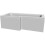 Modern Bathroom L Shaped Shower Bath Front Side Panel White Gloss MDF 1500mm 3